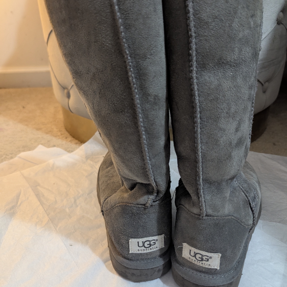 UGG Gray Suede Boots